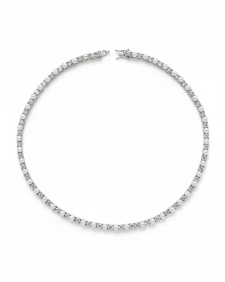 سنسال تنس بأحجار الزركون واللؤلؤ