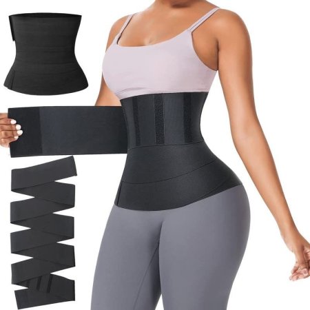  ‎مشد Wrap Belt Resistance Bands Waist Trainer Shapewear ‎